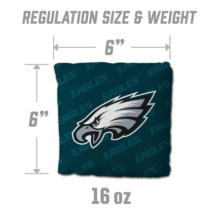 YouTheFan NFL Philadelphia Eagles - Bolsas de cornhole (4 unidades, color verde)