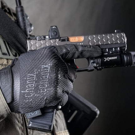 Mechanix Wear: Tactical Specialty 0.5mm High-Dexterity Work Gloves with Secure Fit and Precision Feel, Tactical Gloves for Airsoft, Paintball, Utility Use, Shooting Gloves for Men (Black, X-Large)
