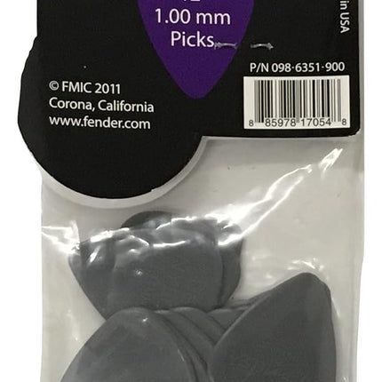 Médiators Fender en nylon (paquet de 12)