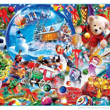 MasterPieces Puzzle Company Holiday Glitter - Snow Globe Dreams 500 Piece Jigsaw Puzzle, Assorted
