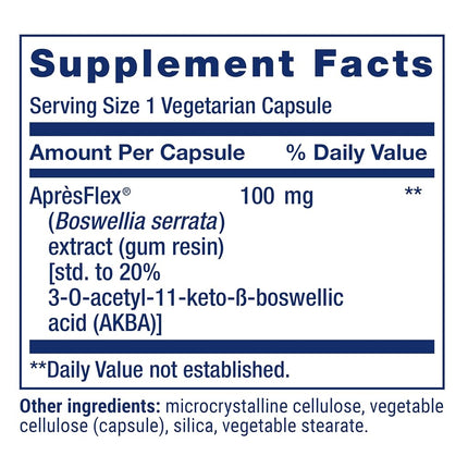 Life Extension 5-LOX Inhibitor w/ Apres Flex 100 Mg 60 veggie caps