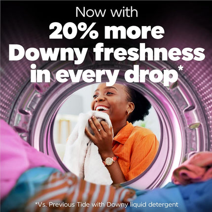 Lessive liquide Tide Plus Boost Ultra Downy, parfum April Fresh, 2,72 L, 65 brassées, avec fraîcheur longue durée
