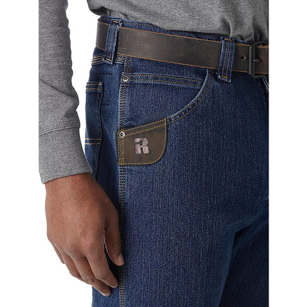 Wrangler Men's Five Pocket Jean, Mid Stone, 30W x 32L
