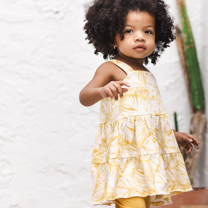 Burt's Bees Baby Baby Girls 100% Organic Cotton Tunic and Leggings Set, Leafy Jungle, Neugeborene