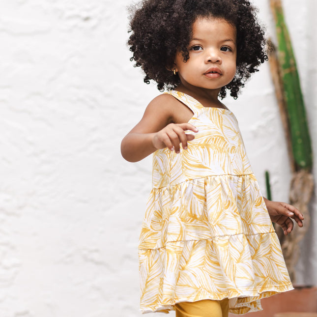 Burt's Bees Baby Baby Girls 100% Organic Cotton Tunic and Leggings Set, Leafy Jungle, Neugeborene