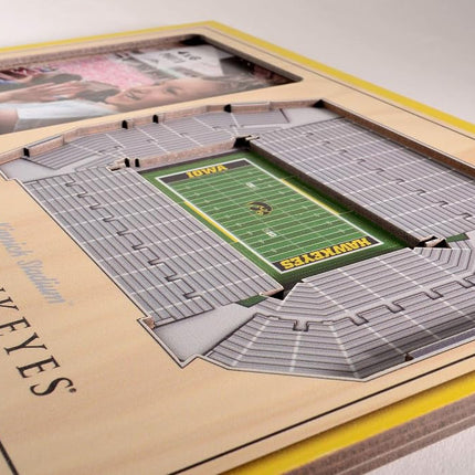 YouTheFan NCAA Iowa Hawkeyes 3D StadiumView Picture Frame - Kinnick Stadium, 12" x 8"