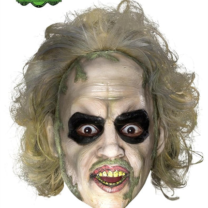 Rubies Beetlejuice Mask with Hair Adult Beetlejuice Horror Costume Accessory