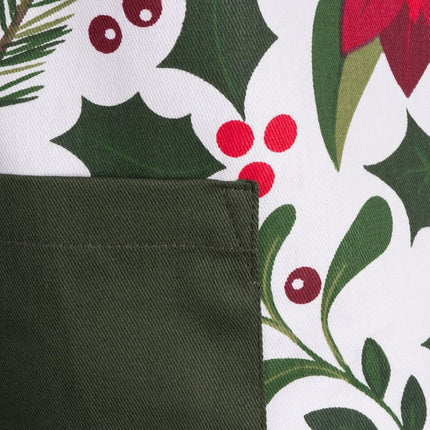 DII Christmas Collection Chef Apron, One Size, Woodland Holiday