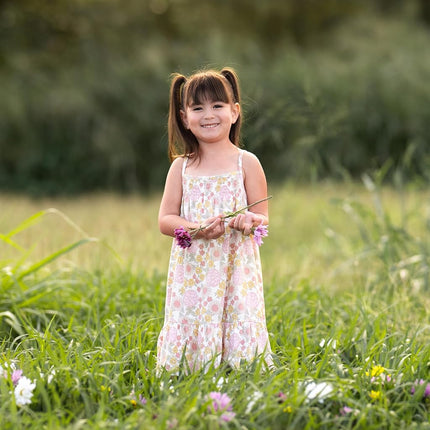 Gerber girls Toddler Short-sleeve and Sleeveless Dress Set, Retro Floral, 5T