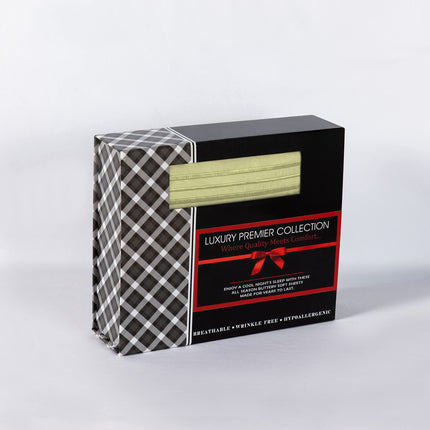Elegant Comfort Juego de Sábanas de Microfibra de Lujo de 4 Piezas en Caja de Regalo, Transpirable, Suave, Calidad Premium de Hotel 1500, Bolsillo Profundo y Ajuste Fácil, California King, Salvia