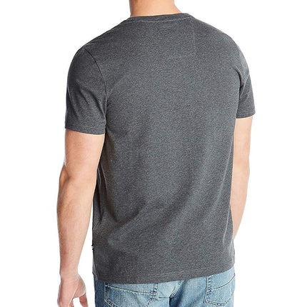 Nautica Men's Short Sleeve Solid Slim Fit V-Neck T-Shirt, Charcoal Heathe, XL