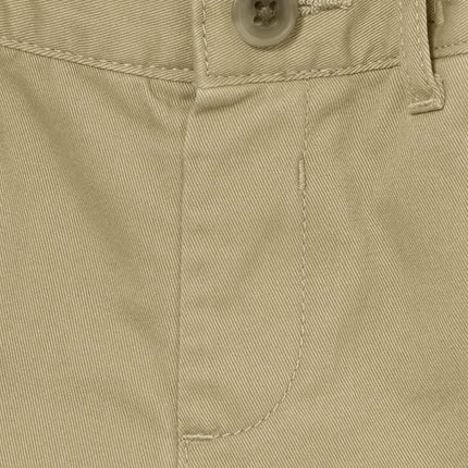 The Children's Place Baby-Boys and Toddler Stretch Chino Shorts, Black/Fin Gray/Flax 3-Pack, 6-9 Months
