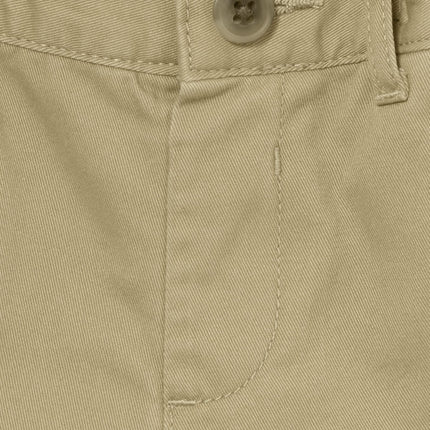 The Children's Place Baby Boys' and Toddler Stretch Chino Shorts, Flax/New Navy 2-Pack, 4T