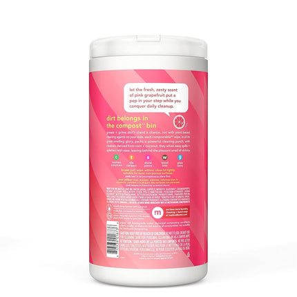 Method All-purpose Cleaning Wipes, Pink Grapefruit, 70 Count (Pack of 3)
