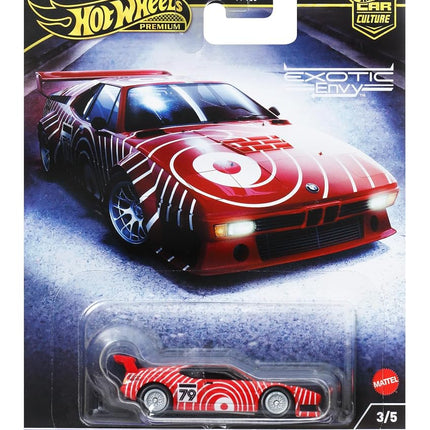 Hot Wheels Premium BMW M1 PROCAR, Car Culture Circuit Legends Vehicles for Kids 3 Years Old & Up and Adult fans and Collectors, Premium Collection of Car Culture 1:64 Scale Vehicles, HKC79