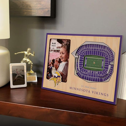 YouTheFan NFL Minnesota Vikings 3D StadiumViews Picture Frame