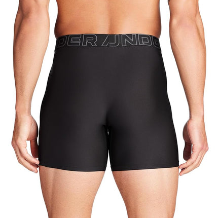 Under Armour Men's Tech Mesh 6-inch Boxerjock 2-Pack, Black Solid-Core 3 Pack, X-Small