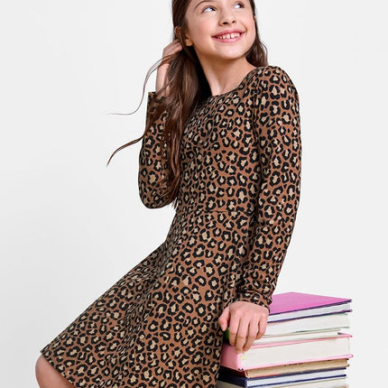 The Children's Place Baby Girls' Candy Cane Skater Dress 2 Pack, Cheetah Print, XX-Large