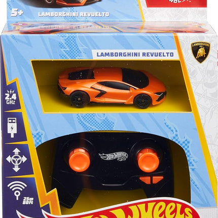 Hot Wheels RC 1:64 Scale Lamborghini Revuelto, Remote-Control Toy Car