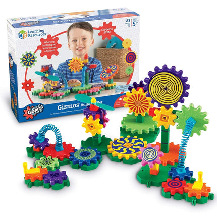Learning Resources Gears! Gears! Gears! Gizmos Building Set, Gears & Construction Toy, STEM Toys, Gears for Kids