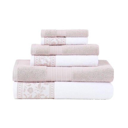 Modern Threads Allie 6-Piece 100% Cotton Towel Set