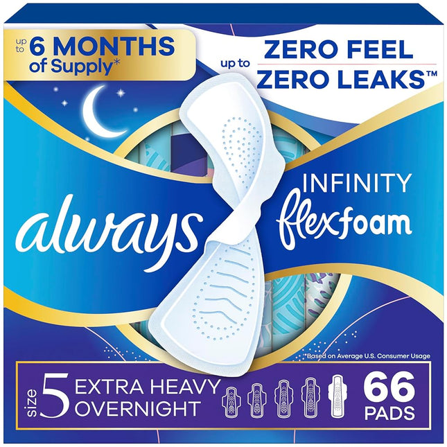Always Infinity Feminine Pads with Wings for Women