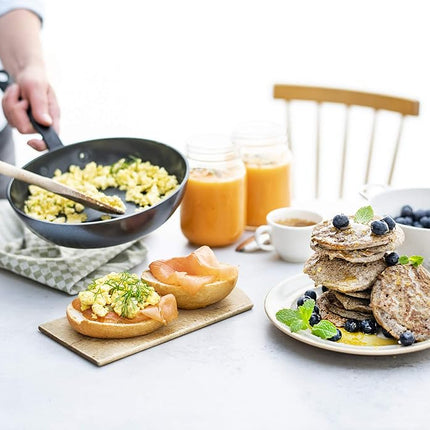 GreenPan Craft Cookware Hard Anodized Healthy Ceramic Nonstick 8" Frying Pan Skillet, Cast Stainless Steel Handles, Scratch-Resistant, Induction Safe, Dishwasher and Oven Safe, PFAS-Free, Black