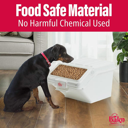 Bakn 6.3 Gallon / 100 Cup Shelf Ingredient Bin with Flip Lid & Scoop Included