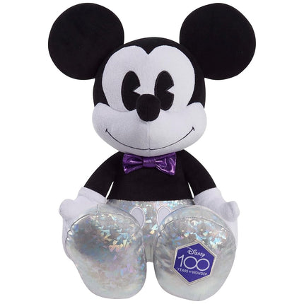 Disney100 Years of Wonder Mickey Mouse Large Plush Stuffed Animal, Kids Toys for Ages 2 Up by Just Play
