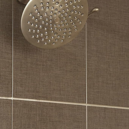 Moen S6320BN Velocity 8" Two-Function Rainshower Showerhead with Immersion Technology at 2.5 GPM Flow Rate, Brushed Nickel