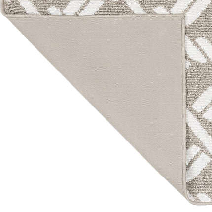 Nautica – Tapis de Couloir | Tapis de Couloir d'Intérieur pour Hall et Entrées | Tapis de Porte d'Entrée et de Cuisine Antidérapant | Tapis d'Entrée Lavable en Machine | 66 x 114 cm | Bordure Corde Beige