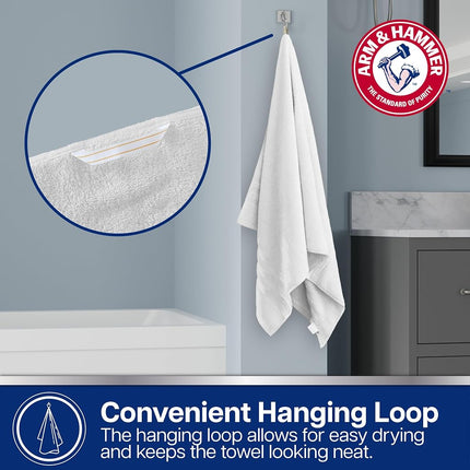 Juego de toallas de baño Arm & Hammer Performance, 6 piezas, color caqui