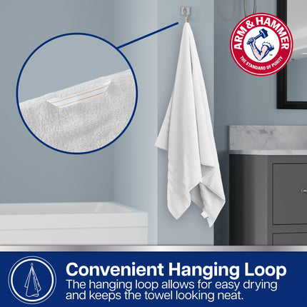 Arm & Hammer Performance Bath Towel Set, 6 Piece, Khaki