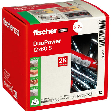 Fischer DuoPower 12 x 60 S, Powerful Universal Plu