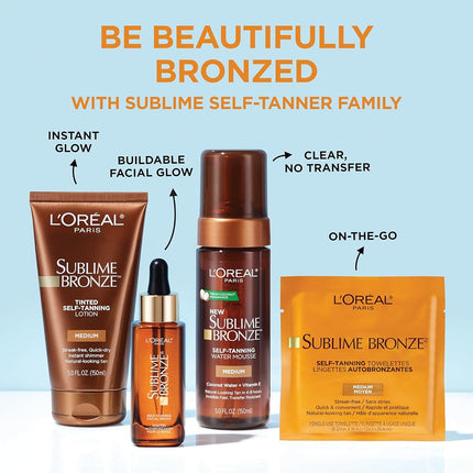 L'Oreal Paris Sublime Bronze Tinted Self-Tanning Lotion Light Medium 145 ml