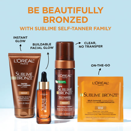 L'Oréal Paris Sublime Bronze Loción Autobronceadora con Color Tono Claro a Medio 145 ml