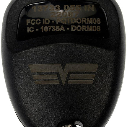 Dorman 13733 Keyless Entry Remote 3 Button Compatible with Select Models, Black
