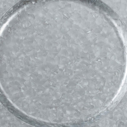 Polished Galvanized Charger Plates (Set of 4)