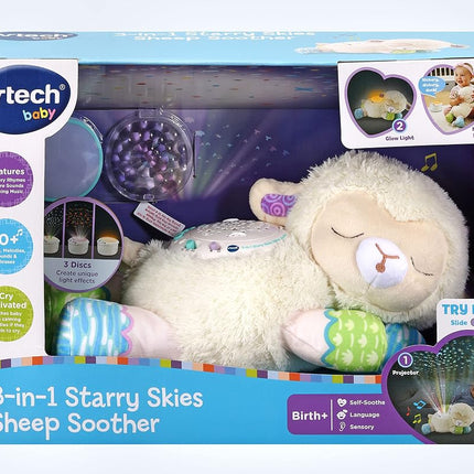 VTech Baby 3-in-1 Starry Skies Sheep Soother, English