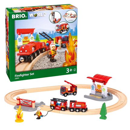 BRIO World Fire and Rescue Firefighter Set for Kid