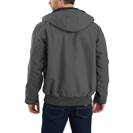 Carhartt Men's 104050 J130 Washed Duck Active Jac, Gravel, XXL