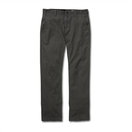 Volcom Men's Frickin Modern Fit Stretch Chino Pant, Charcoal Heather 1, 46W x 32L