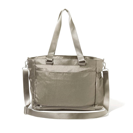 Baggallini Modern Laptop Tote, Sterling Shimmer, One Size