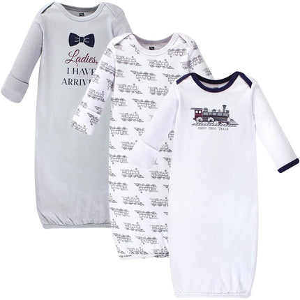 Hudson Baby Robes en coton pour bébés filles, Train, Prématuré-Nouveau-né