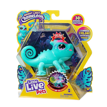 Little Live Pets - Nova The Bright Light Chameleon, Interactive Color Change Up Toy, 30+ Sounds and Emotions, So Many Moods, Repeats Back, Beat Detection (Batteries Included, For Kids Ages 5+), 26365