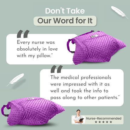MOYOAMA 2 Pcs Hysterectomy Pillow Set - Incl 1 Gel Pack for Soothing Relief - Hysterectomy Recovery Must Haves After C Section,Post Surgery Pillow,Abdominal Surgery Recovery Pillow,Hysterectomy Gifts