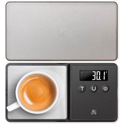 Báscula digital de bolsillo Greater Goods - Resolución de 750 x 0.1 gramos, báscula de laboratorio y para café espresso