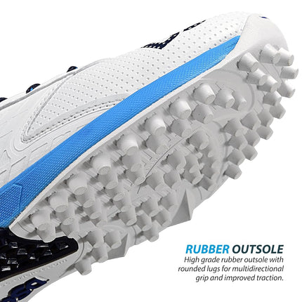 DSC Jaffa 22 Cricket Shoes | White/Navy | for Men and Boys | 7 UK, 8 US