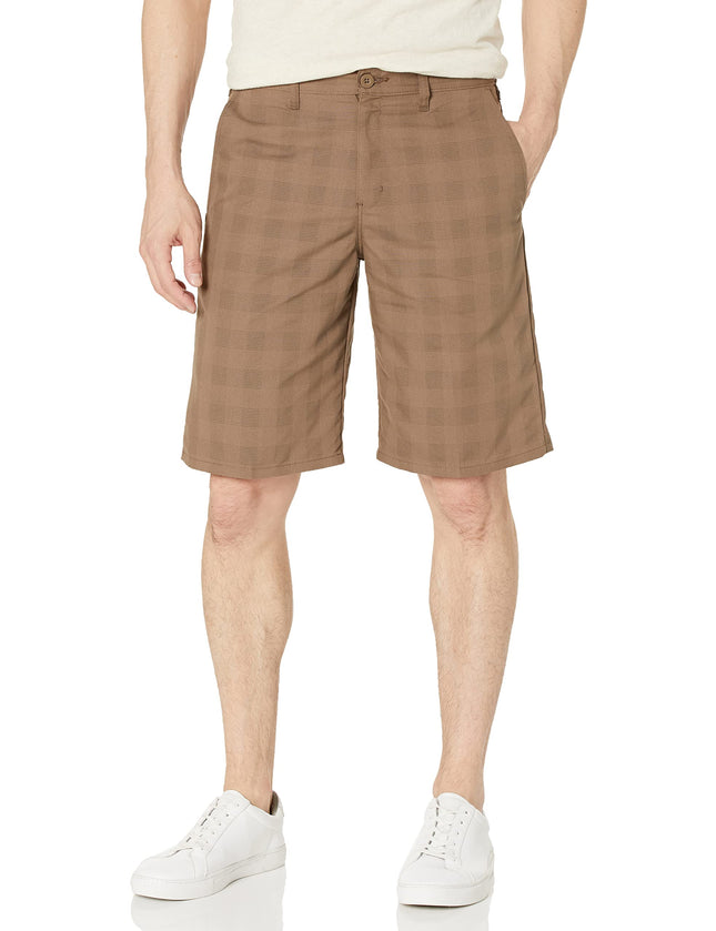 Dickies Men's Flex Regular Fit Plaid Flat Front 11