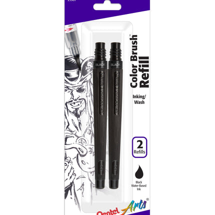 Color BRSH REFLL WB BLK 2PK